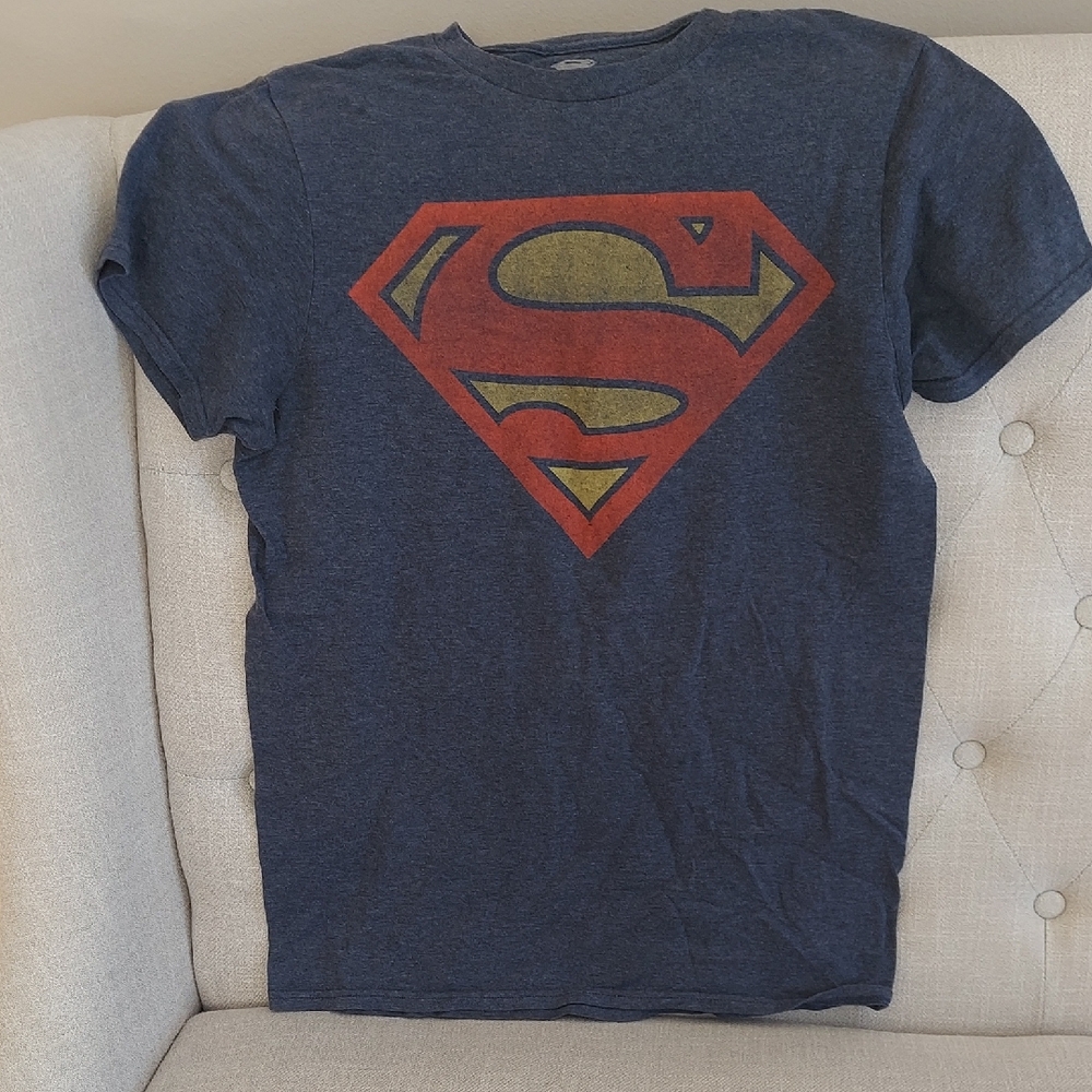 DC Superman Heather Gray Tee